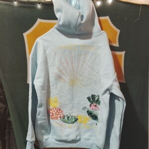 Light Blue Graphic Women's Sweater